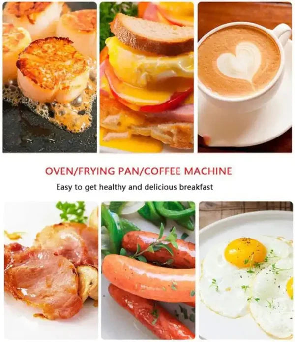 Mini Oven 3-in-1: Oven, Hot Plate and Coffee Maker