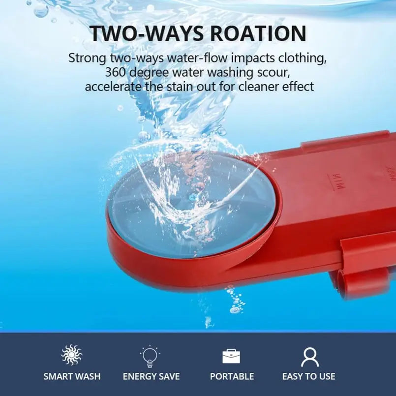 Portable Mini Washing Machine with Digital Timer