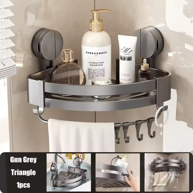 Drill-Free Shower Storage Organizer