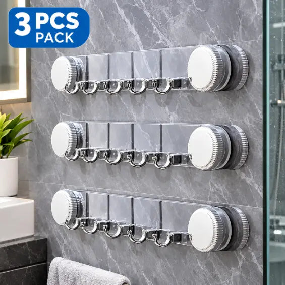 Set of 3 Multi-Purpose Suction Cup Wall Hooks