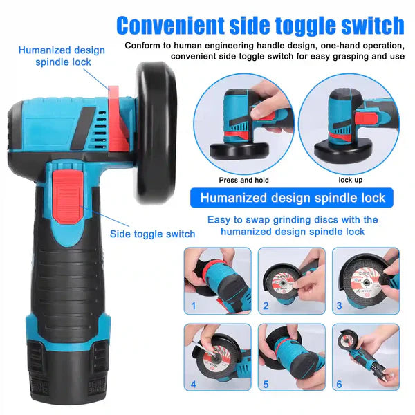Mini Cordless Grinder with Lithium Battery