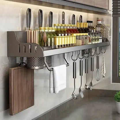 Metal Wall-Mounted Kitchen Rack