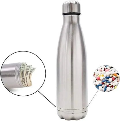 Insulated Water Bottle with Hidden Compartment