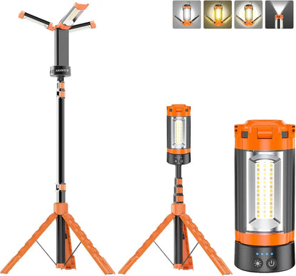Rechargeable LED Work Light with Tripod