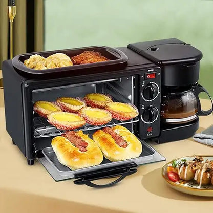 Mini Oven 3-in-1: Oven, Hot Plate and Coffee Maker