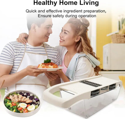 6-in-1 Multifunction Vegetable Slicer with Basket