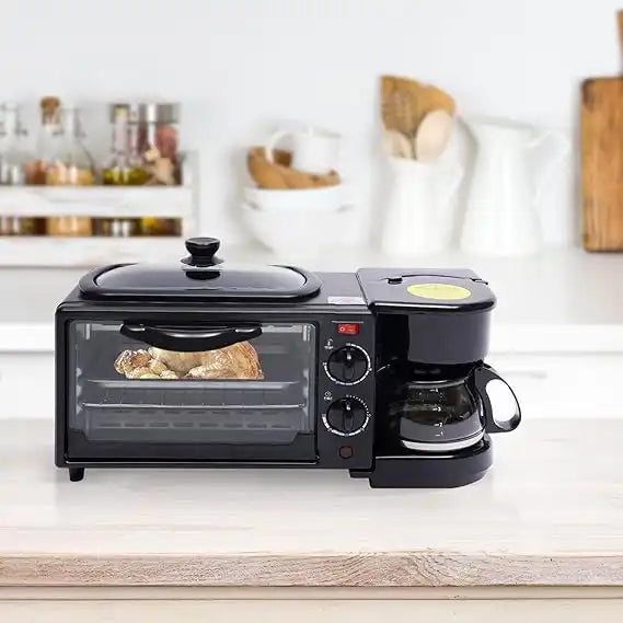 Mini Oven 3-in-1: Oven, Hot Plate and Coffee Maker