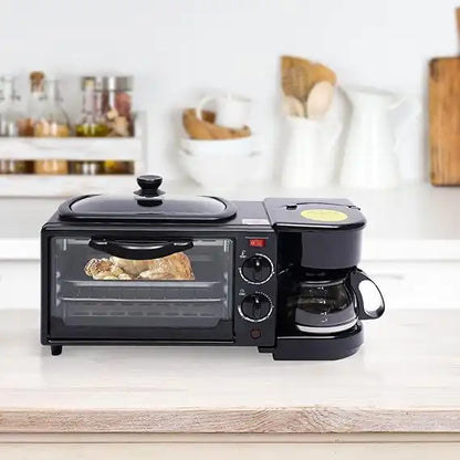 Mini Oven 3-in-1: Oven, Hot Plate and Coffee Maker