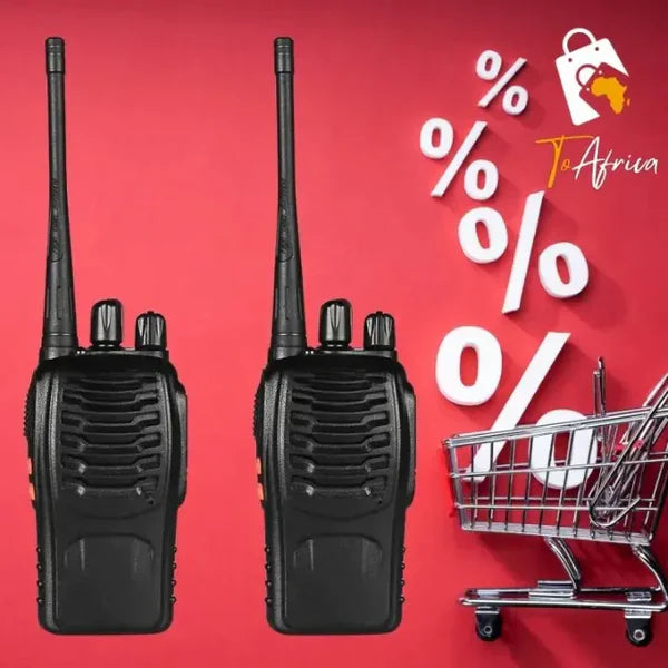 Pack of 2 Long-Range Walkie-Talkies