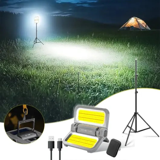 Solar Camping Light with Adjustable Tripod