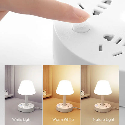 Multifunctional LED Night Light with USB Ports