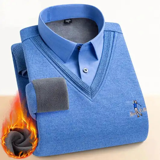 Men’s Long-Sleeve Warm Sweater