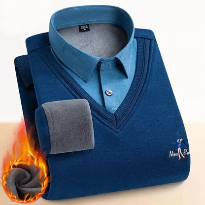 Men’s Long-Sleeve Warm Sweater