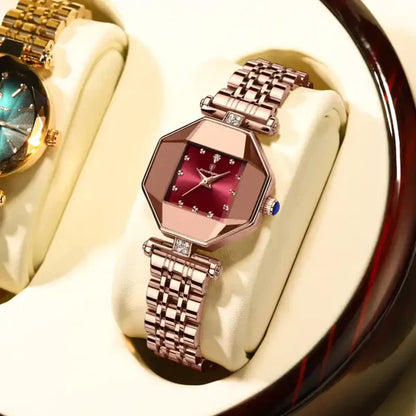 Analog Stainless Steel Wristwatch