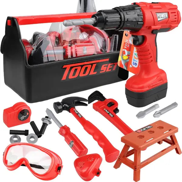 Kids Tool Set with Toy Drill