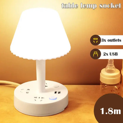 Multifunctional LED Night Light with USB Ports