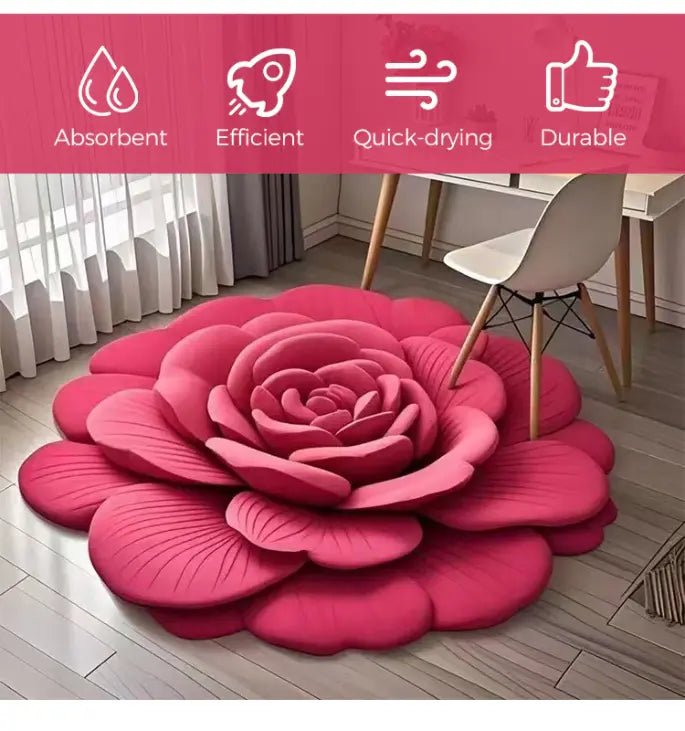 1X Ultra-Absorbent Floral Diatomite Mat